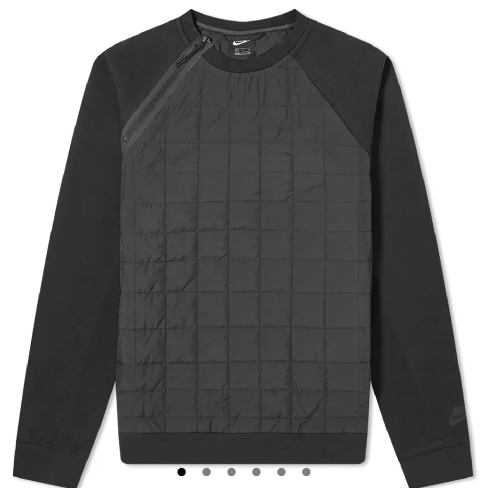 NIKE Tech Pack Quilted Crew Sweatshirt